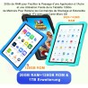 Tablette android 15 10 pouces avec 30go ram+tf 2to,octa-core/gms,gemini ai/widevine l1,wifi 6/bleutooth 5.0,5mp+8mp/1280*800, co