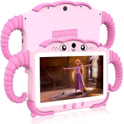 Tablette pour enfant 7 pouces android tablette enfants avec wifi bleutooth contrôle parental logiciel enfant pré-installé quad c