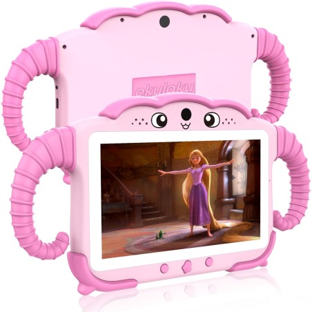 Tablette pour enfant 7 pouces android tablette enfants avec wifi bleutooth contrôle parental logiciel enfant pré-installé quad c