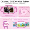 Tablette pour enfant 7 pouces android tablette enfants avec wifi bleutooth contrôle parental logiciel enfant pré-installé quad c