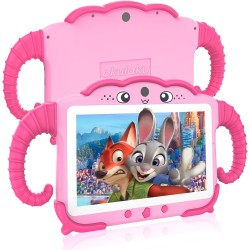 Tablette pour enfant 7 pouces android tablette enfants avec wifi bluetooth contrôle parental logiciel enfant pré-installé quad c