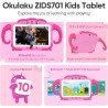 Tablette pour enfant 7 pouces android tablette enfants avec wifi bluetooth contrôle parental logiciel enfant pré-installé quad c