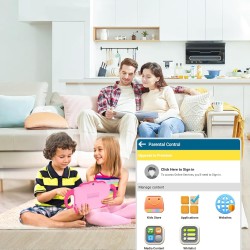 Tablette pour enfant 7 pouces android tablette enfants avec wifi bluetooth contrôle parental logiciel enfant pré-installé quad c