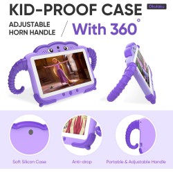 Okulaku tablette pour enfant 7 pouces android avec wifi bleutooth contrôle parental logiciel enfant pré-installé quad core 32go 