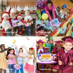 Okulaku tablette pour enfant 7 pouces android avec wifi bleutooth contrôle parental logiciel enfant pré-installé quad core 32go 