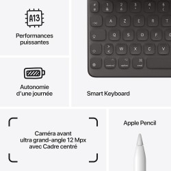 2021 Apple iPad (10,2-pouces, Wi-Fi, 256 Go) Gris Sidéral (Reconditionné)