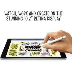 2021 Apple iPad (10,2-pouces, Wi-Fi, 64 Go) Argent (Reconditionné)