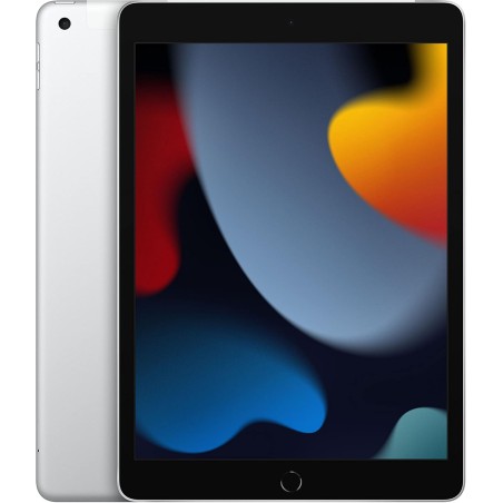 2021 Apple iPad (10,2-pouces, Wi-Fi + Cellulaire, 64 Go) Argent (Reconditionné)