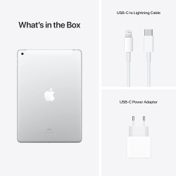 2021 Apple iPad (10,2-pouces, Wi-Fi + Cellulaire, 64 Go) Argent (Reconditionné)