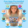 Tablette Enfants, 8 Pouces, Android, 6+10 RAM, 128Go ROM (Carte TF 256 Go), certifiée Google, Logiciel Enfant préinstallé, Wi-FI