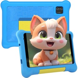 Tablette enfants 7 pouces, android tablette pour enfant 5gb ram 32gb rom (tf 128gb), avec applications éducatives et contrôle pa
