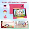 Tablette enfants 7 pouces, android tablette pour enfant 5gb ram 32gb rom (tf 128gb), avec applications éducatives et contrôle pa