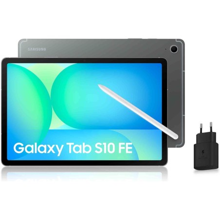 Samsung Galaxy Tab S10 FE, Tablette Android WIFI 10.9" 128 Go, S Pen inclus, Certification IP68, Gris Anthracite, Chargeur Secte
