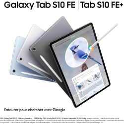 Samsung Galaxy Tab S10 FE, Tablette Android WIFI 10.9" 128 Go, S Pen inclus, Certification IP68, Gris Anthracite, Chargeur Secte