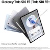 Samsung Galaxy Tab S10 FE, Tablette Android WIFI 10.9" 128 Go, S Pen inclus, Certification IP68, Bleu, Chargeur Secteur Rapide 2