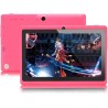 Tablette 7 pouces android, tablette tactile 5.0 quad core tablet pc, 1go ram 8go rom, double caméras, wifi, bleutooth, rose