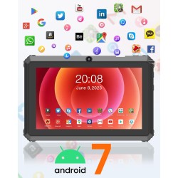 Tablette Android, Tablette 7 Pouces, avec Support, Compatible avec Une Carte TF de 256 Go, Rouge
