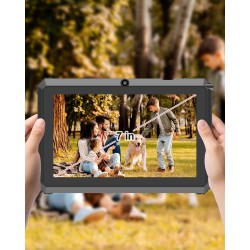 Tablette Android, Tablette 7 Pouces, avec Support, Compatible avec Une Carte TF de 256 Go, Rouge