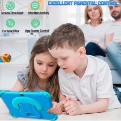Tablette enfants,7 pouces android tablette educative pour enfant avec wifi, quad core,2g 32g,bleutooth,contrôle parental,logicie