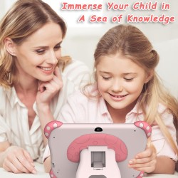 Tablette pour enfant,7 pouces android tablette enfants avec wifi,hd,bleutooth,contrôle parental, logiciel enfant pré-installé qu