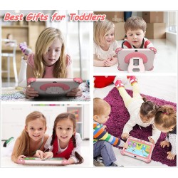Tablette pour enfant,7 pouces android tablette enfants avec wifi,hd,bleutooth,contrôle parental, logiciel enfant pré-installé qu