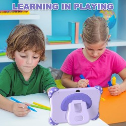 Tablette enfants 7 pouces android tablette educative pour enfant avec wifi quad core 32g rom bleutooth contrôle parental logicie