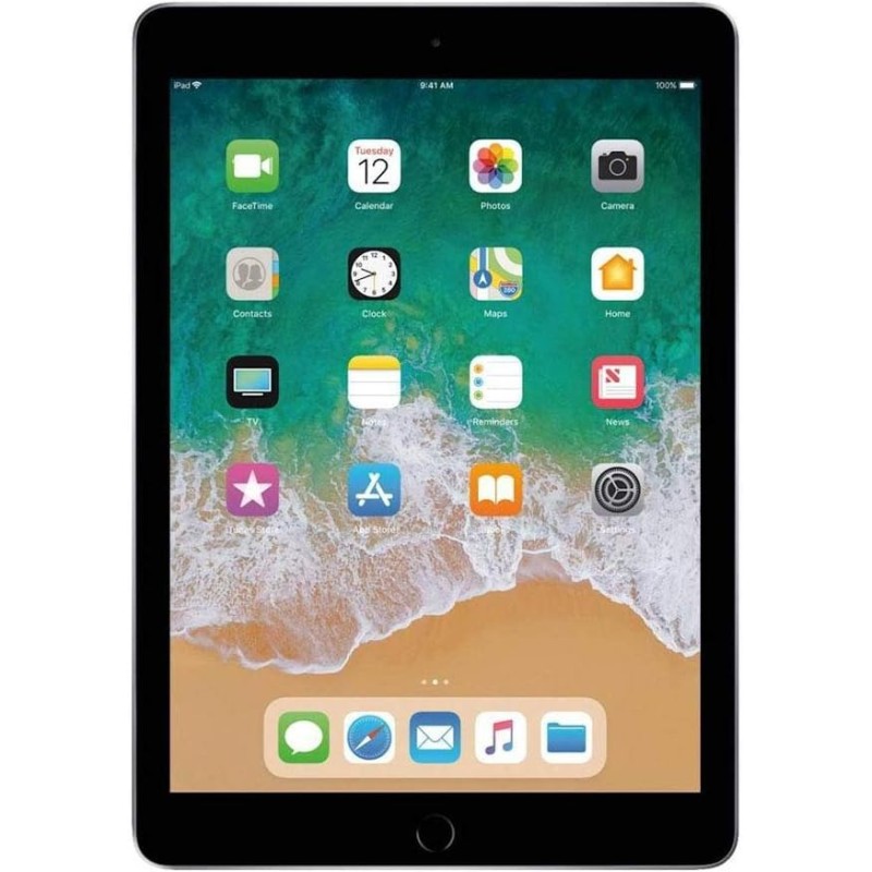 Apple iPad 9.7 (5e Génération) 128Go Wi-FI + Cellular - Gris Sidéral - Débloqué (Reconditionné)