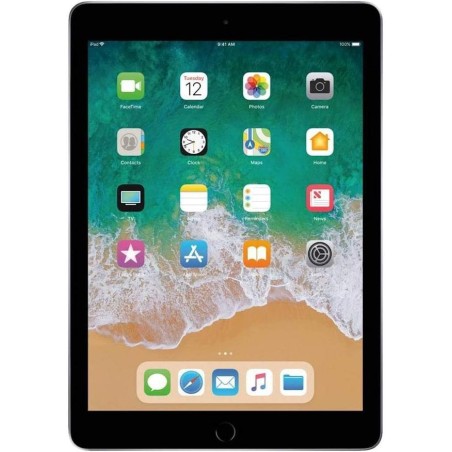 Apple iPad 9.7 (5e Génération) 128Go Wi-FI + Cellular - Gris Sidéral - Débloqué (Reconditionné)