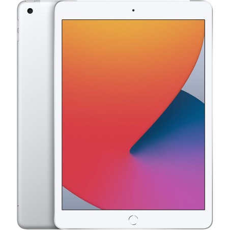 2020 Apple iPad (10,2-pouces, Wi-Fi + Cellulaire, 32 Go) Argent (Reconditionné)