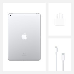 2020 Apple iPad (10,2-pouces, Wi-Fi + Cellulaire, 32 Go) Argent (Reconditionné)