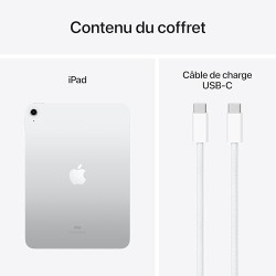 Apple iPad 10,9 Pouces (Wi-FI, 64 Go) - Argent (10e génération)