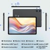 Tablette Android 15 Tablette 10 Pouces 20Go RAM + 128Go ROM(2To Extensible), Octa-Core, GMS Tablette Tactile, WiFi 6, 5G Wi-FI, 