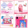 Tablette Enfants 7 Pouces,Android 13,8Go(4+4)+64Go,Octo-Core,Double Caméra,Contrôle Parental, Coque Antichoc (Rose)