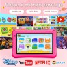Tablette Enfants 7 Pouces,Android 13,8Go(4+4)+64Go,Octo-Core,Double Caméra,Contrôle Parental, Coque Antichoc (Rose)