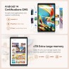 Tablette 10 pouces android 14 avec octa-core, 36gb ram+128gb rom (1tb tf), 2.4g+ 5gwifi, bleutooth 5.0, gps, 8000mah,13mp+8mp, f