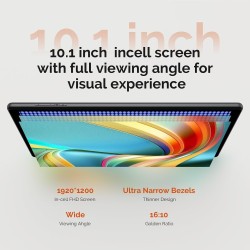 Tablette 10 pouces android 14 avec octa-core, 36gb ram+128gb rom (1tb tf), 2.4g+ 5gwifi, bleutooth 5.0, gps, 8000mah,13mp+8mp, f