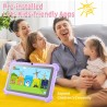 Tablette Enfants 7 Pouces Andriod Quad Core - 2 Go RAM 32 Go ROM 128 Go Extension - Contrôle Parental, Éducative et Divertissant