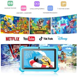 Tablette Enfants 7 Pouces Andriod Tablette pour Enfants avec WiFi IPS Display 2 Go RAM 32 Go ROM Bebe Tablette Contrôle Parental