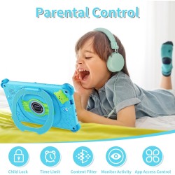 Tablette Enfants 7 Pouces Andriod Tablette pour Enfants avec WiFi IPS Display 2 Go RAM 32 Go ROM Bebe Tablette Contrôle Parental