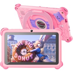 Tablette Enfants 7 Pouces Android Tablette avec GMS Certified 2 GB RAM 32GB ROM WiFi Tablette Educative pour Enfant Applications