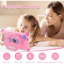 Tablette Enfants 7 Pouces Android Tablette avec GMS Certified 2 GB RAM 32GB ROM WiFi Tablette Educative pour Enfant Applications