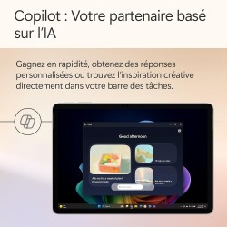 Microsoft Surface Pro | Copilot+ PC | Ecran Tactile LCD 12” | Snapdragon® X Plus | 16Go RAM | Stockage 512Go | Dernier Modèle | 