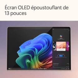 Microsoft Surface Pro (Chargeur Non Inclus) | Copilot+ PC | Ecran Tactile OLED 13 | Snapdragon® X Elite | 16Go RAM | SSD 512To |