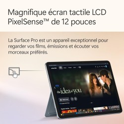 Microsoft Surface Pro | Copilot+ PC | Ecran Tactile LCD 12” | Snapdragon® X Plus | 16Go RAM | Stockage 512Go | Dernier Modèle | 