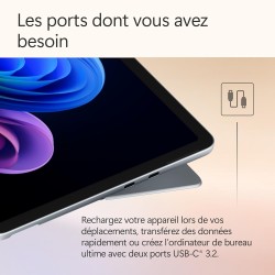 Microsoft Surface Pro | Copilot+ PC | Ecran Tactile LCD 12” | Snapdragon® X Plus | 16Go RAM | Stockage 512Go | Dernier Modèle | 