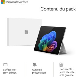 Microsoft Surface Pro (Chargeur Non Inclus) | Copilot+ PC | Ecran Tactile OLED 13 | Snapdragon® X Elite | 16Go RAM | SSD 512To |