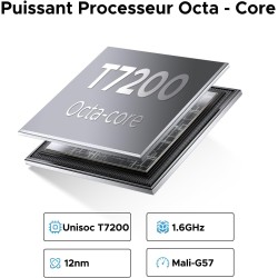 DOOGEE U11 Tablette Android 16 avec Gemini AI,11 Pouces 90 Hz,16GB RAM+128GB ROM(2TB TF),Octa-Core Tablette Android, 8580mAh,Cor