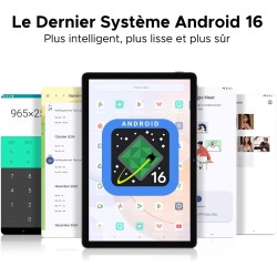 DOOGEE U11 Tablette Android 16 avec Gemini AI,11 Pouces 90 Hz,16GB RAM+128GB ROM(2TB TF),Octa-Core Tablette Android, 8580mAh,Cor
