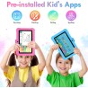 Tablette enfants 7 pouces android, ram 8 (3+5) go, rom 64 go (tf 128 go), gms certified, apps pré-installé, éducative, contrôle 
