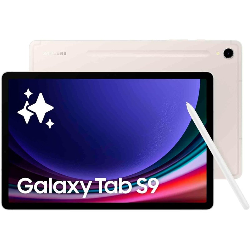 Samsung Galaxy Tab S9 Tablette avec Galaxy AI, Android, 11" 128Go de Stockage, Lecteur MicroSD, Wifi, S Pen Inclus, Crème, Exclu